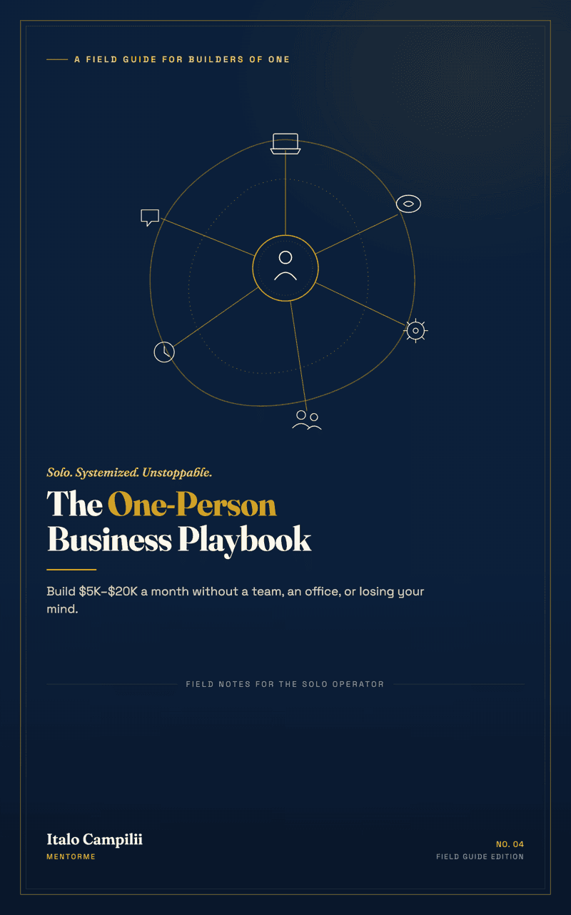 The One-Person Business Playbook — book cover